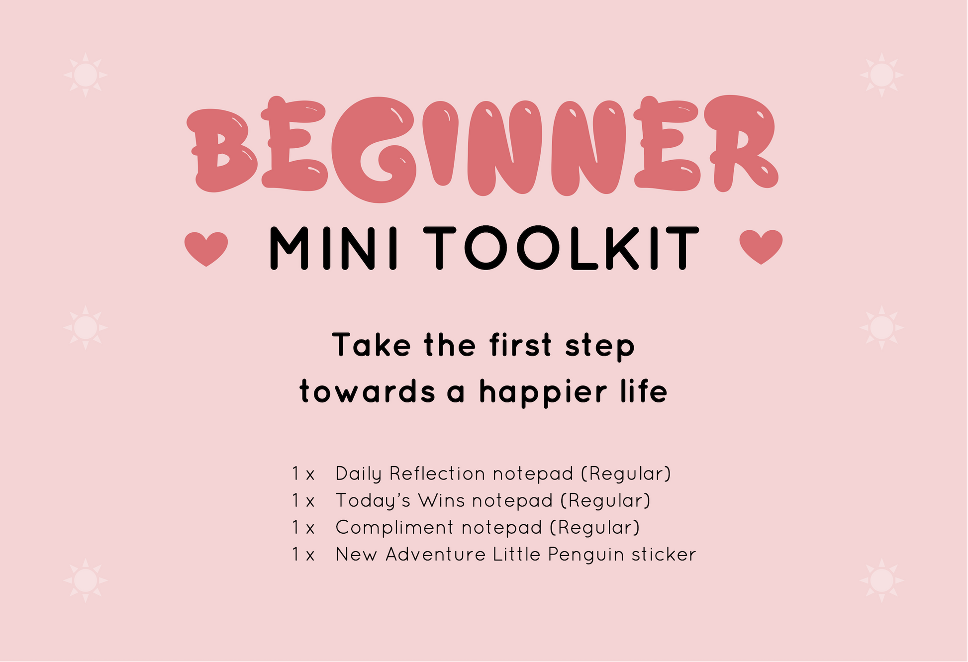 Beginner kawaii mini toolkit from Rainbow & Bubbles to help you feel happier every day.