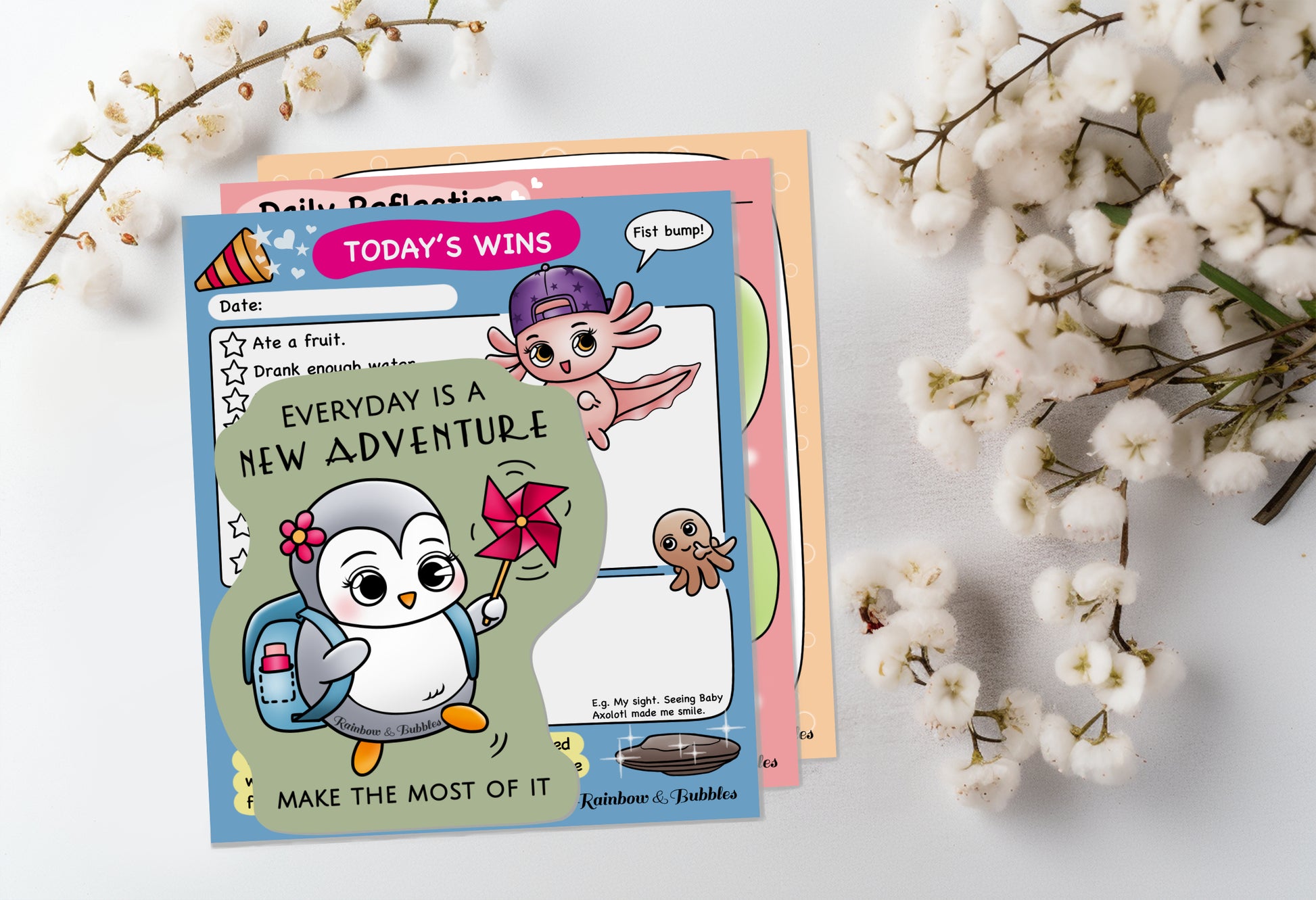 Beginner kawaii mini toolkit from Rainbow & Bubbles to help you feel happier every day.