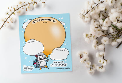 Little Adventures Penguin Kawaii Guided Notepad