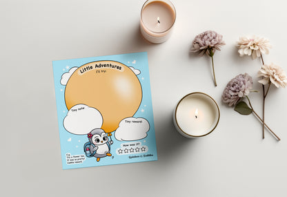 Little Adventures Penguin Kawaii Guided Notepad