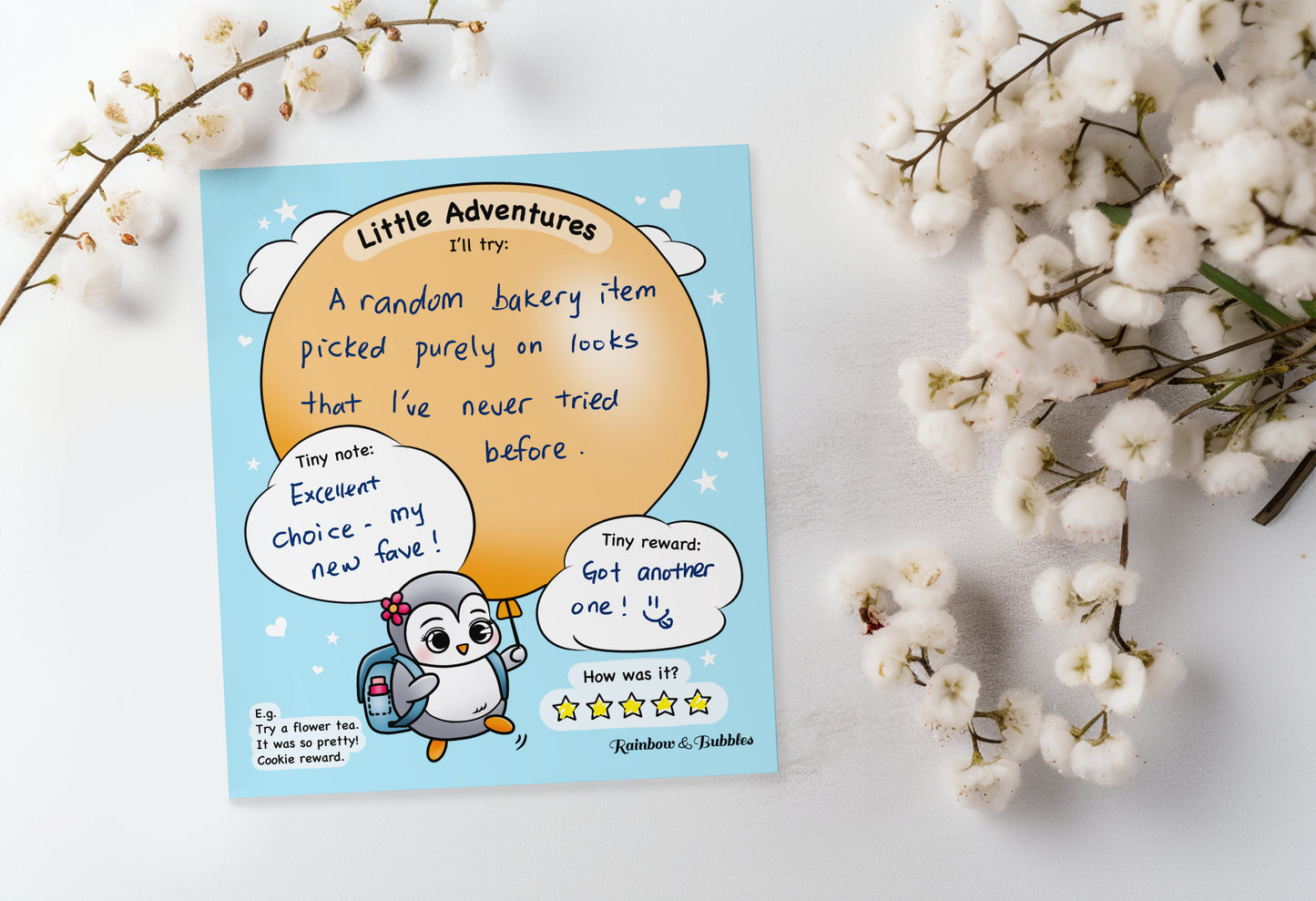 Little Adventures Penguin Kawaii Guided Notepad